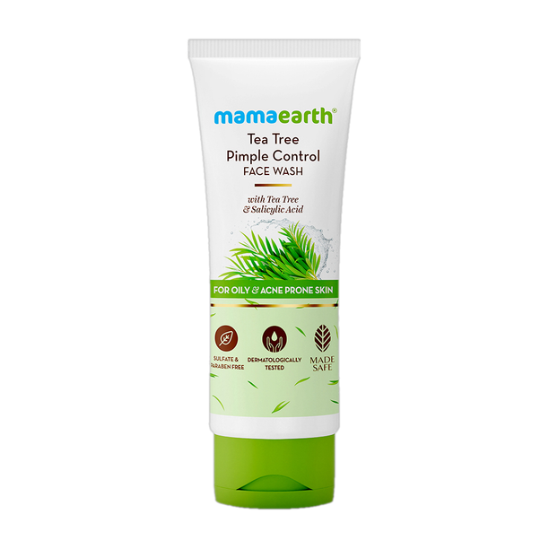 Mamaearth Tea Tree Natural  for Acne & Pimples Removal with Neem Face Wash