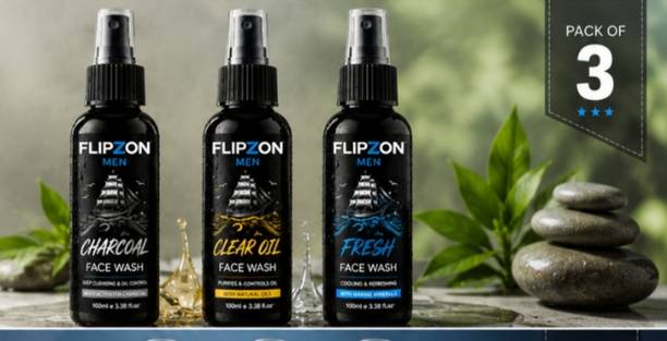 FLIPZON New Unique Face wash for Men, Anti Acne & Pimple, Skin Brightening, All Skin Types  Face Wash