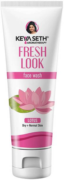 KEYA SETH AROMATHERAPY Fresh Look Lotus Gel  Skin Whitening, Brightening, Dirt Removal, Deep Cleansing for Sensitive Dry & Acne Prone Skin, 100ml Face Wash