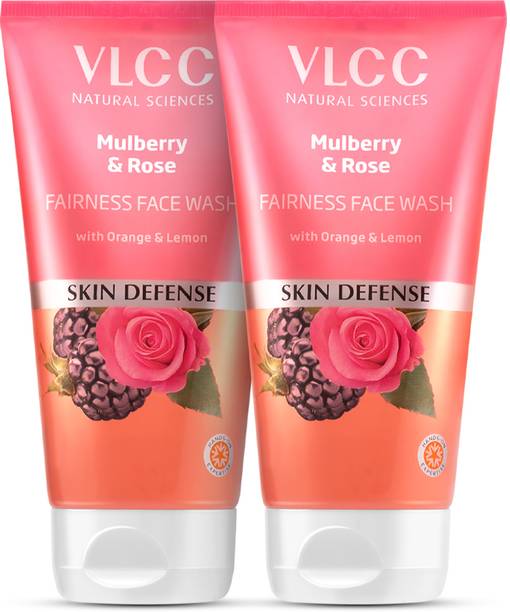 VLCC Mulberry & Rose Facewash - Buy One Get One - Fairness & Cleansing Face Wash
