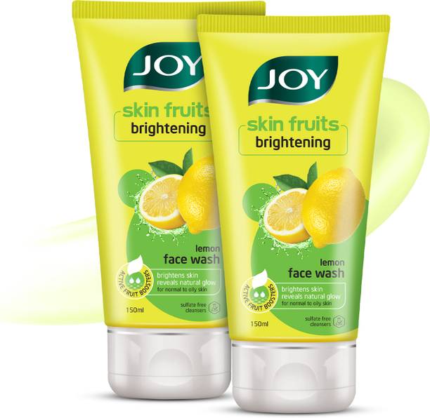 Joy Skin Fruits Lemon Brightening  For Oily Skin with Vitamin C Face Wash