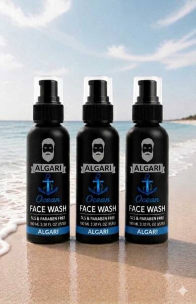 Algari Ocean for Men, Fights Acne & Pimple, Brighten Skin, All Skin Types  Face Wash