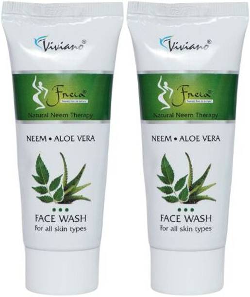 Freia Neem  for Men Women | All Skin Types | Pack of 2 Face Wash