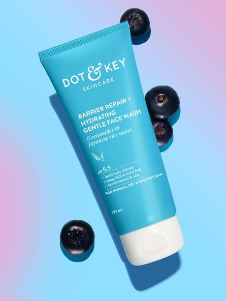 डॉट & की बैरियर रिपेयर हाइड्रेटिंग जेंटल विथ प्रोबायोटिक, ह्यालूरॉनिक, pH 5.5 फेस वॉश