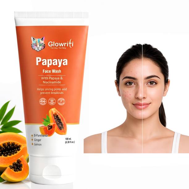 Glowriti Papaya FaceWash for Clear, Soft & Radiant Skin Face Wash