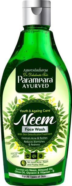 Parampara Neem Face & Body Wash Prevent Acne Pimples and Blemishes