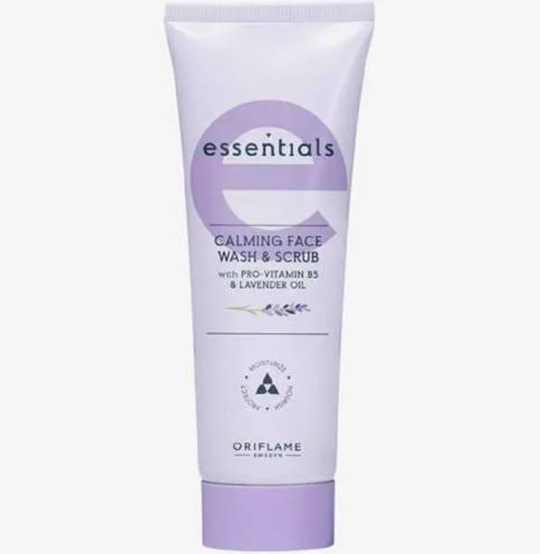 Oriflame Essentials Calming & Scrub With Pro-vitamin B5 & Lavender Oil -75ml Face Wash