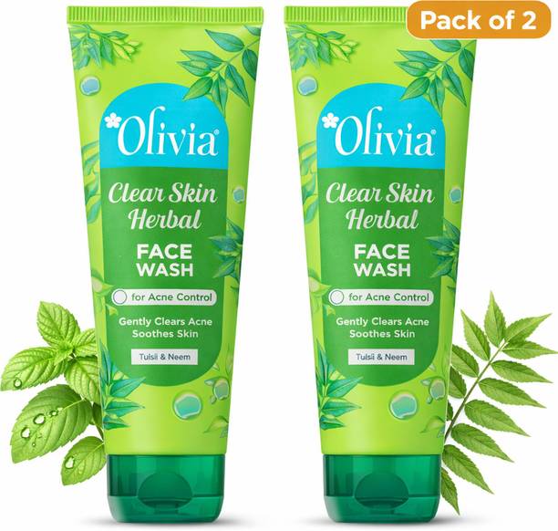 Olivia Clear Skin Herbal  for Acne Control 60gm (Pack of 2) Face Wash
