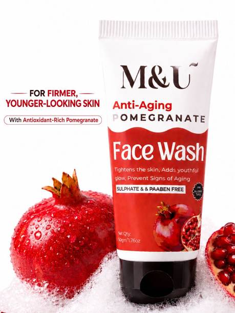M and U Niacinamide Anti-Aging  with Pomegranate for brightening & glowing skin Face Wash