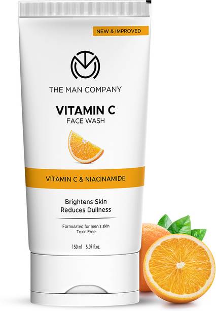 THE MAN COMPANY Daily Vitamin C & Niacinamide | For Skin Brightening, Glowing| Dullness Reduction| Hydrates | Suitable For Oily, Dry & Sensitive Skin For Men Face Wash