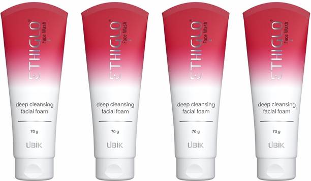 ETHIGLO Skin Lightening  with Kojic Acid, Niacinamide & Vitamin C Face Wash