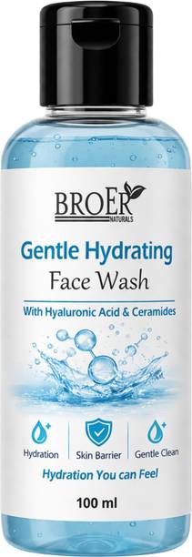 BROER Gentle Hydrating Hyaluronic Acid Ceramide Facewash Skin Barrier Deep Moisture Face Wash