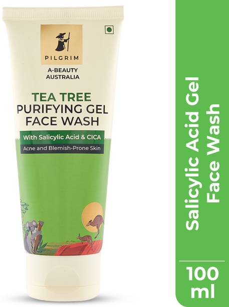 पिलग्रिम 1% Salicylic Acid Tea Tree & CICA Gel Face Wash for Acne & Oily Skin फेस वॉश