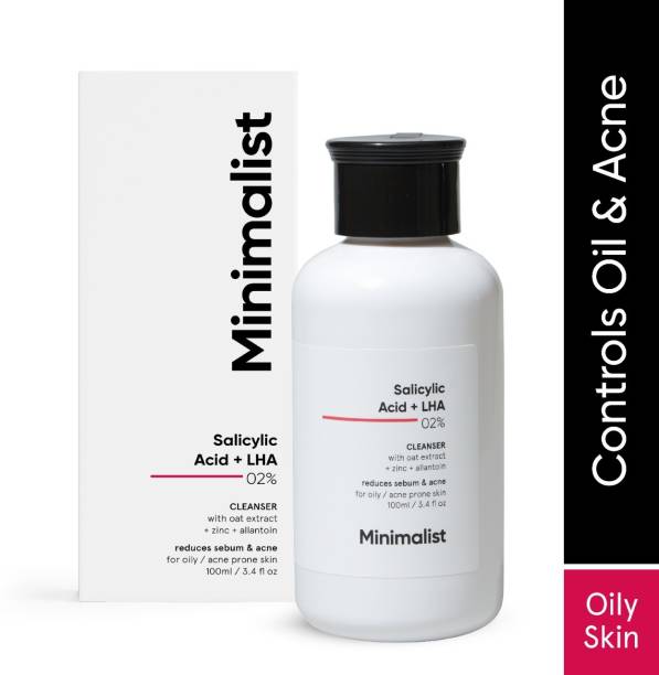 Minimalist 2% Salicylic Acid  For Oily Skin | Sulphate Free, Anti Face Cleanser With Lha & Zinc For Acne Or Pimples Face Wash