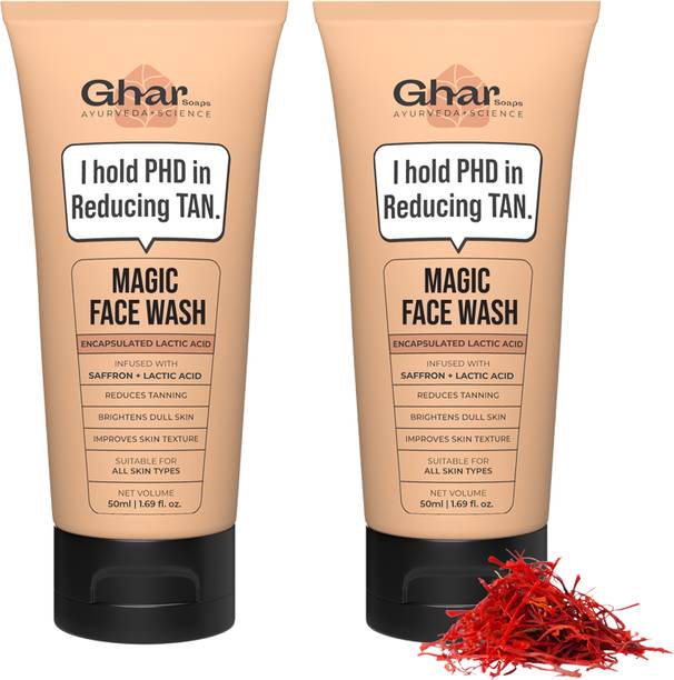Ghar Soaps Magic  | With Sandalwood, Saffron & Glutathione ( Pack of 2 ) Face Wa