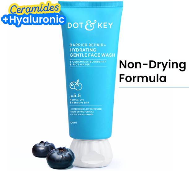 Dot & Key Barrier Repair + Hydrating With Probiotic,Ceremide,Cleanses Skin From Dirt&Oil Face Wash