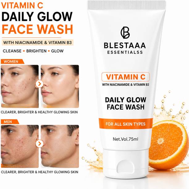 blestaaa essentialss Vitamin C Glow & Nourish With Niacinamide & Vitamin E | Face Wash