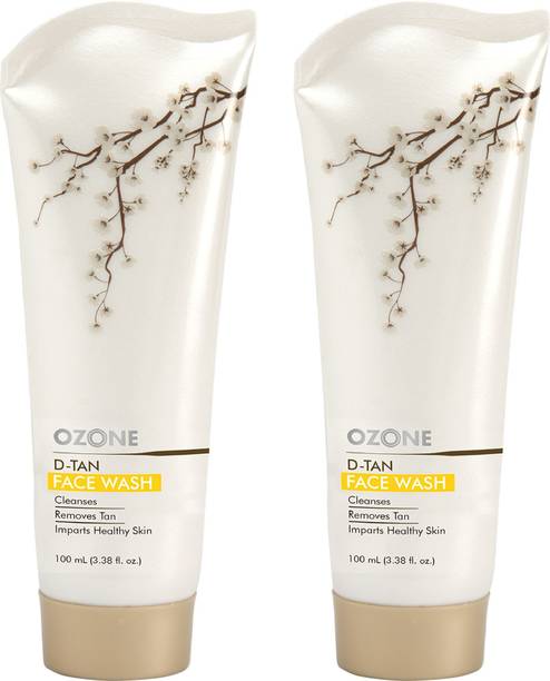 OZONE D-Tan  100 Ml - For Tan Removal. A Skin Brightening & Tan Removal Solution for All Skin Types. Face Wash