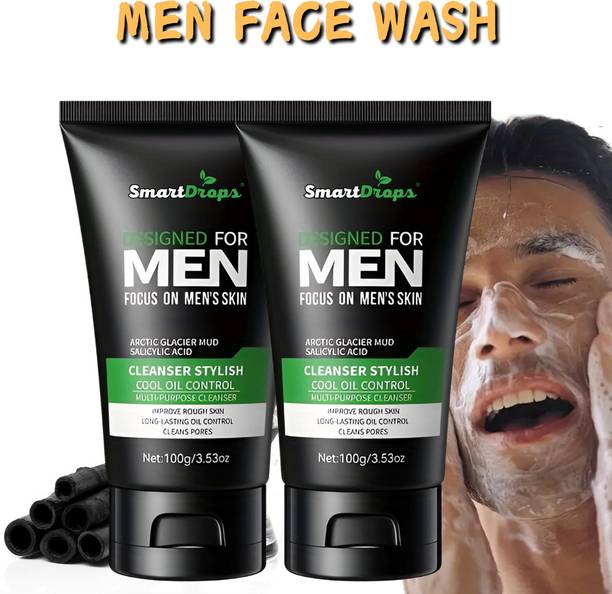 smartdrops Facewash For Daily Skincare Routine For Men | Deep Cleanses Face Wash