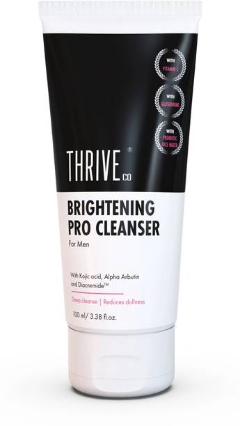 ThriveCo BRIGHTENING PRO CLEANSER For Men with Kojic Acid &, Glutathione | All Skin Types Face Wash