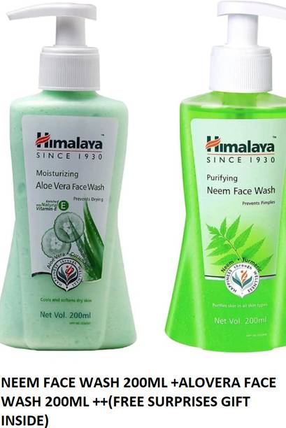 HIMALAYA NEEM PREVENTS PIMPLE TURMERIC (200 ml)+Mois...
