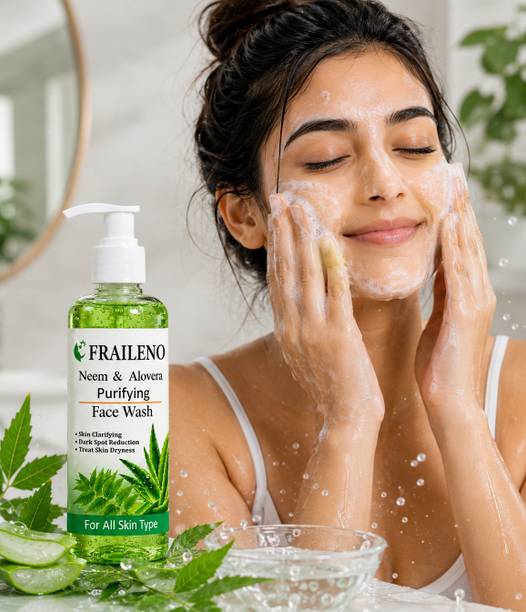 FRAILENO Neem & Aloe Vera Purifying  for Daily Deep Cleansing and Fresh Looking Skin Face Wash