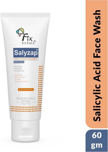 फिक्सडर्मा 2% Salicylic Acid Face Wash, Salyzap Face Wash for Oily & Acne Prone Skin फेस वॉश