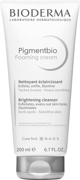 BIODERMA Pigmentbio Foaming Cream Brightening Exfoliating Cleanser (Face & Body Wash) For Brightened Skin Face Wash