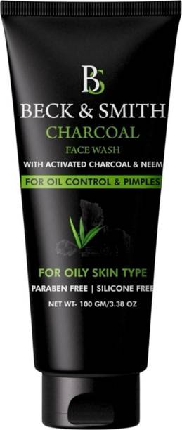 BECK AND SMITH charcoal neem facewash deep cleansing anti bacterial oil control tan removal men women Face Wash