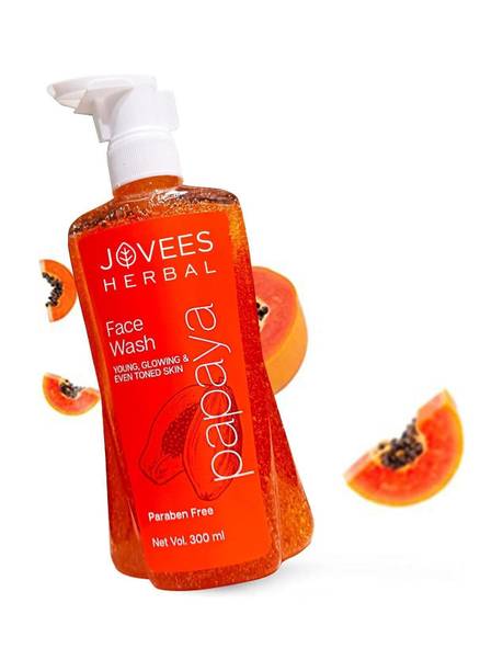 JOVEES PAPAYA Young , Glowing & Even Toned Skin Paraben Free (300 ml) Face Wash