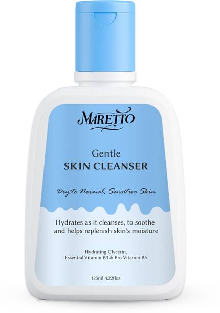 MARETTO Gentle Skin Cleanser for Dry to Normal, Sensitive Skin | Hydrating Glycerin, Vitamin B3 & Pro Vitamin B5 | Soap-Free, Fragrance-Free Daily  | Dermatologist Tested Face Wash