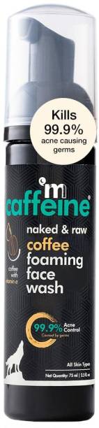 mCaffeine Coffee Foaming Face Cleanser, Reduces Acne & Pimple, Get Glowing Skin Face Wash