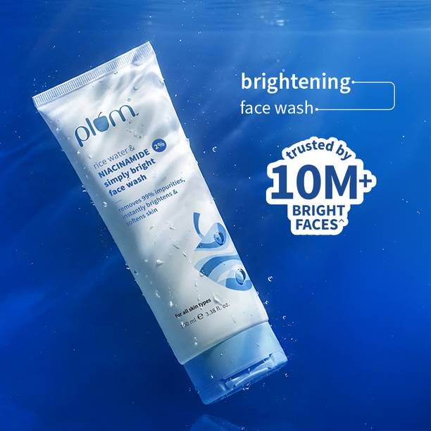 Plum 2% Niacinamide  With Rice Water For Bright, Soft Skin | Gentle, Non-drying Face Wash