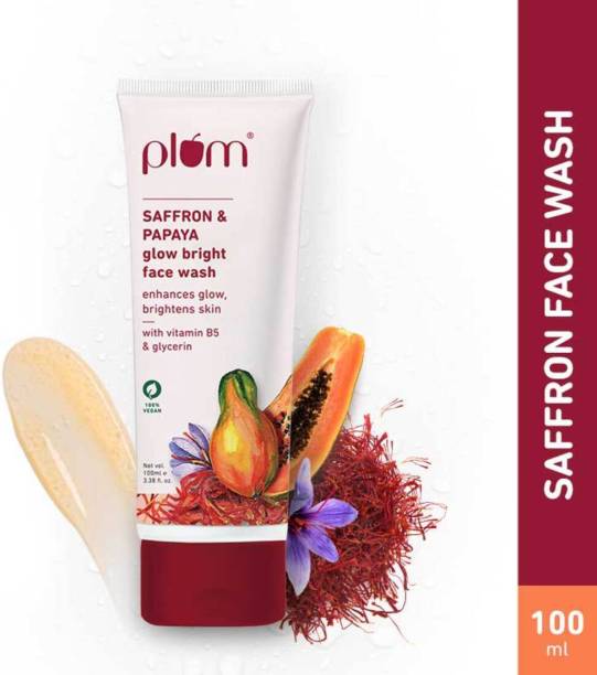 Plum Saffron & Papaya Glow Bright  | Enhances Glow & Brightens Skin Face Wash