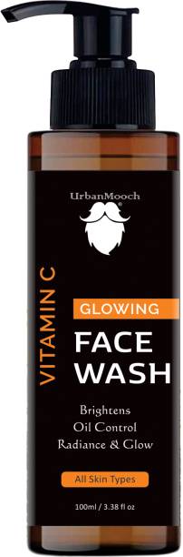 UrbanMooch Brightening Vitamin C  | All Skin Types | Glowing Bright Skin | Refreshing | Paraben & Sulphates Free |  for Men | 100 ml Face Wash
