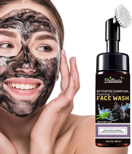Phillauri Charcoal Cleanse Purify pores and rejuvenate skin with activated charcoal infusion Face Wash