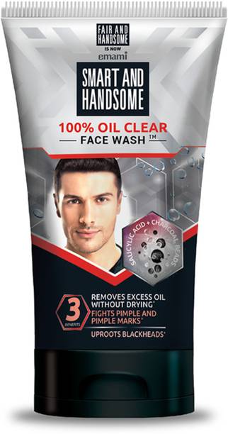 Smart and Handsome 100% Oil Clear Instant Radiance  | Charcoal Beads | Face Wash 100 g
