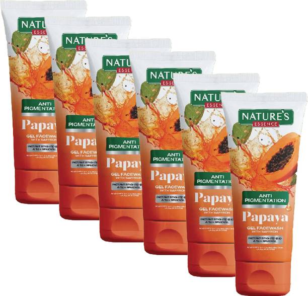Nature's Essence PAPAYA FACE WASH [PACK OF 6 ] 65ML Face Wash