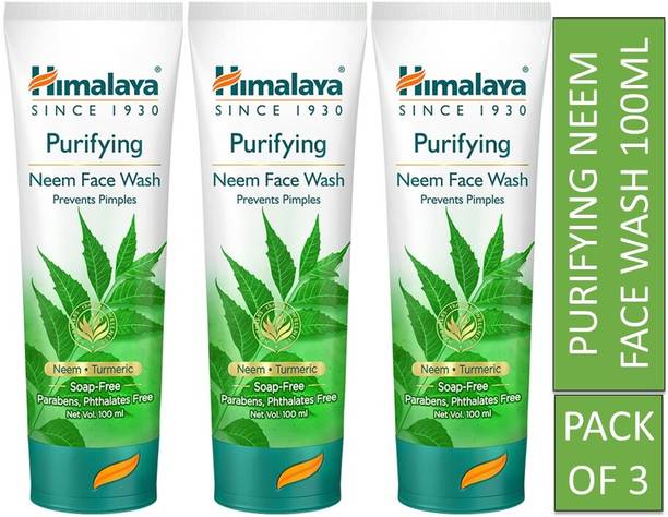 HIMALAYA Purifying neem face wash 100ml (Pack Of 3) Fac...