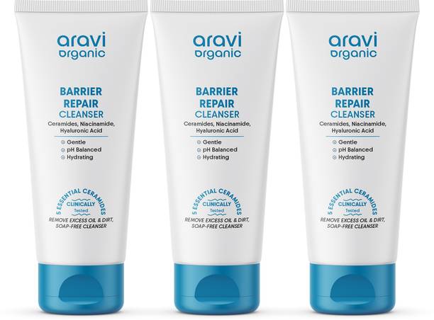 Aravi Organic Hydrating Barrier Repair With Ceramide - For Deep Cleansing  Face Wash