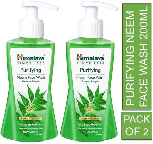 HIMALAYA Purifying Neem 200ml Pack Of 2 Face Wash