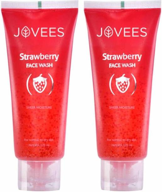 JOVEES Strawberry Sheer Moisture  120 Ml (Pack of 2) Face Wash