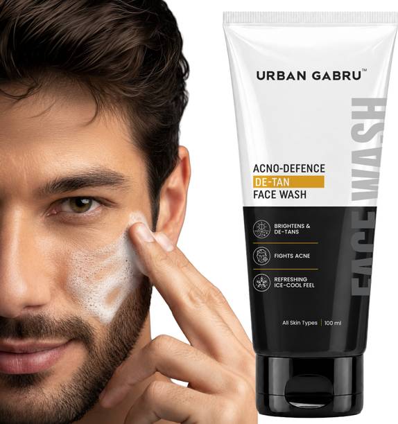 urbangabru Acno-Defence De-Tan  for Men | Acne Control, Oil & Dirt Removal Face Wash