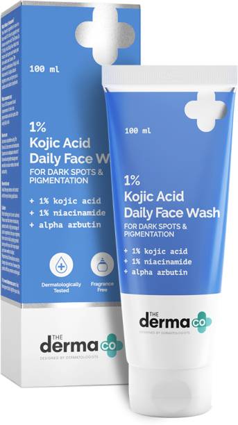 The Derma Co 1% Kojic Acid  with Niacinamide & Alpha Arbutin For Dark Spots & Pigmentation Face Wash