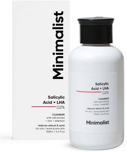 Minimalist 2% Salicylic Acid  For Oily Skin | Sulphate Free, Anti Face Cleanser With Lha & Zinc For Acne Or Pimples Face Wash