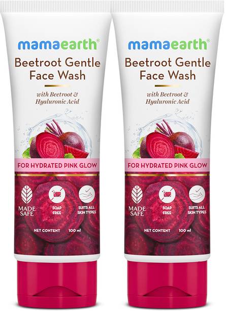 Mamaearth Beetroot Gentle  With Beetroot & Hyaluronic Acid For Hydrated Pink Glow Face Wash