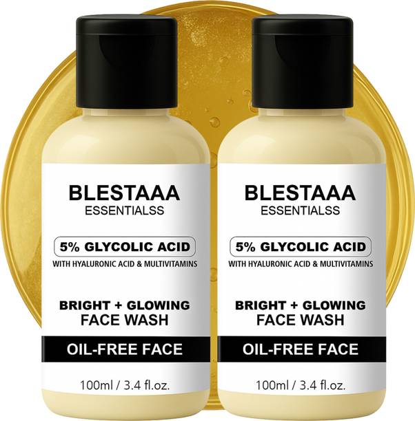 blestaaa essentialss 5% Glycolic Acid  with A Hydration & Multivitamin Gently Cleanses & Reduces Tan  Face Wash
