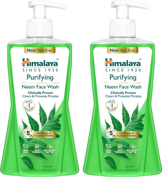HIMALAYA PURIFYING NEEM FACE WASH 400ML (pack of 2) Fac...