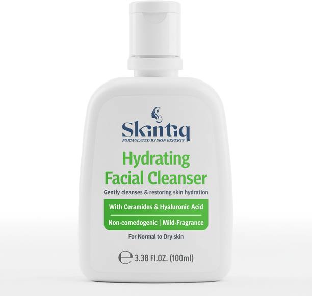 SKINTIQ Hydrating Facial Cleaner With Ceramides and Hyaluronic Acid Face Wash