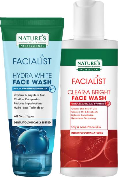 Nature's Essence PROFESSIONAL HYDRA WHITE FACE WASH+CLE...